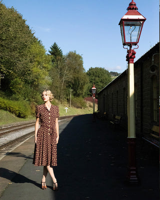 1940s Shirt-waister Dress - Diamond Deco