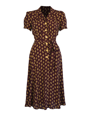 1940s Shirt-waister Dress - Diamond Deco