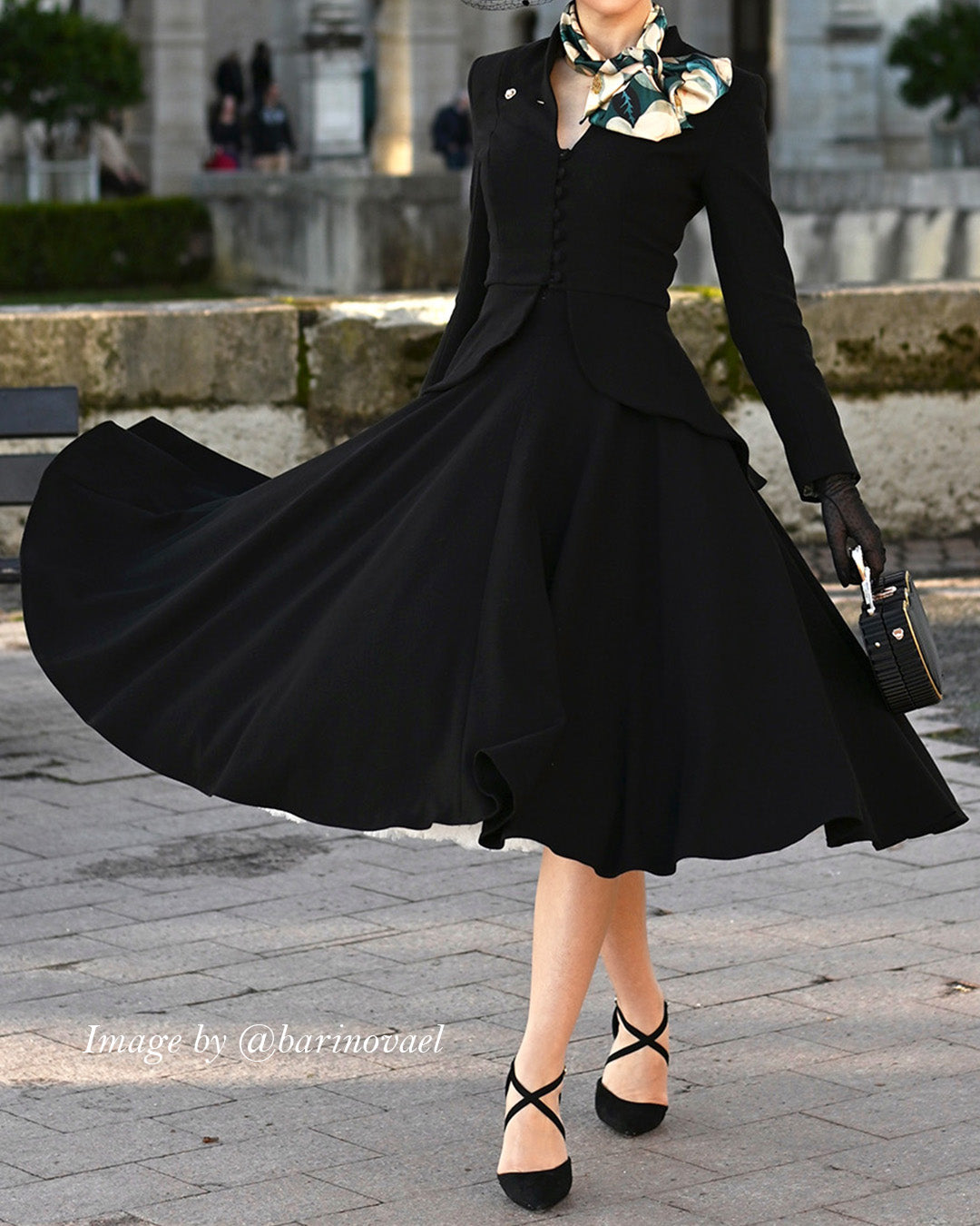 50s Premium Circle Skirt - Black