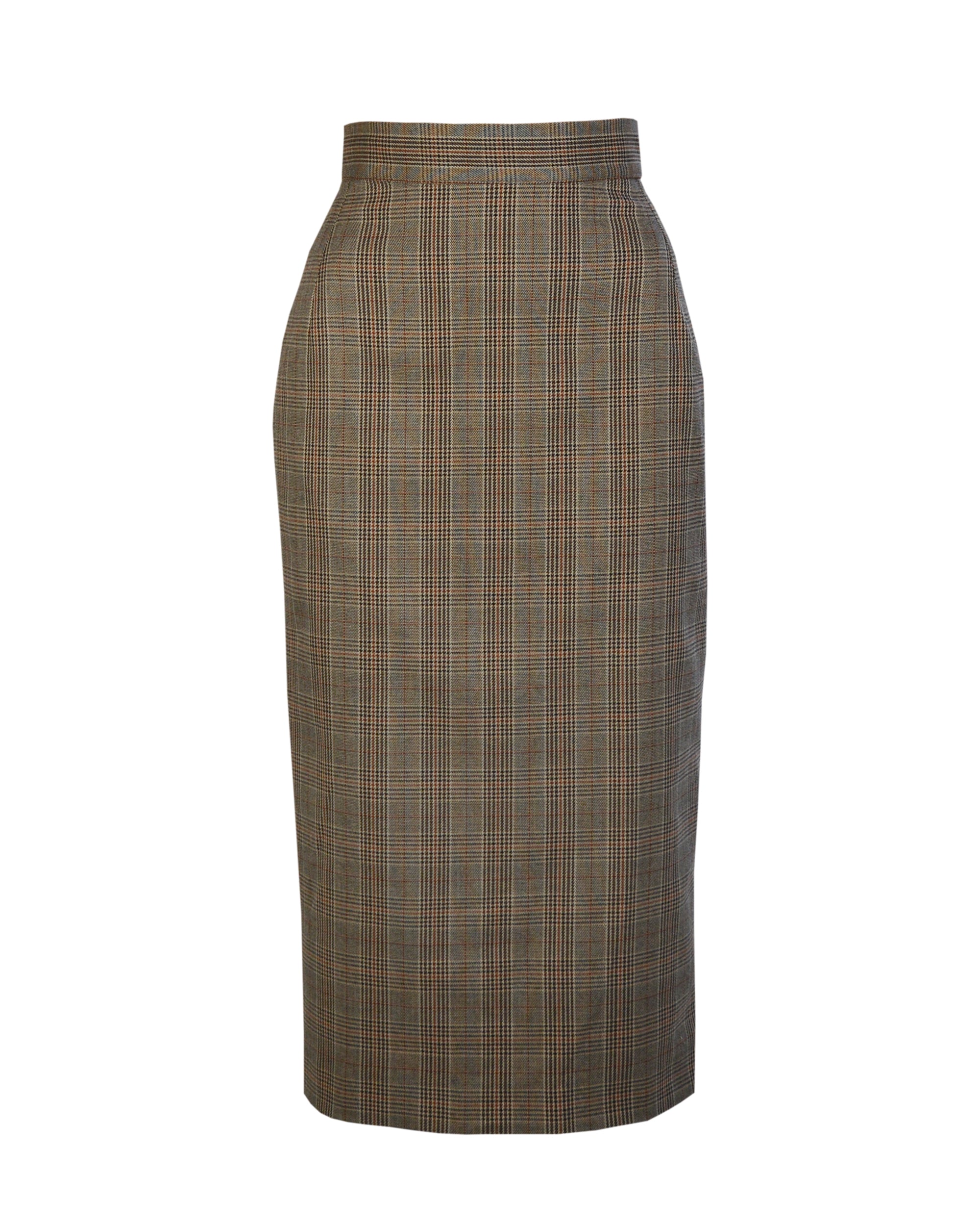 50s Perfect Pencil Skirt in Plaid