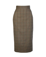 50s Perfect Pencil Skirt in Plaid