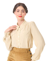 40s Sweetheart Blouse - Antique