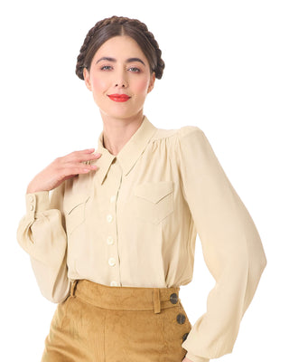 1940s Blouses, Shirts, Knit Tops Styles - Fashion History
