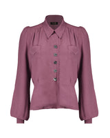 40s Sweetheart Blouse - Plum