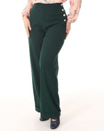 1940s Swing Trousers - Racing Green