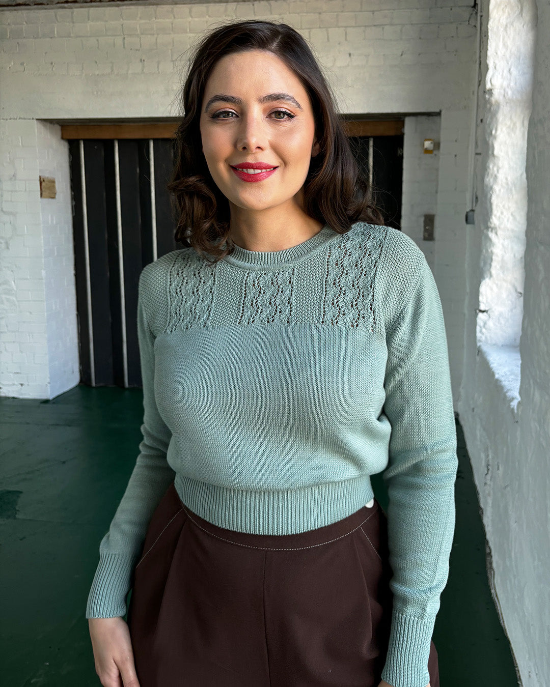 Homebird Knit Sweater - Wild Mint