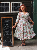 1950s Grace Dress - Beautyberry