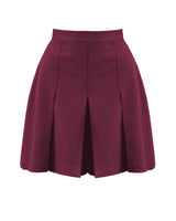 30s Pleated Shorts - Wine