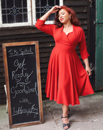 50s Grace Dress - Red