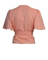 1930s Wrap Blouse - Coral